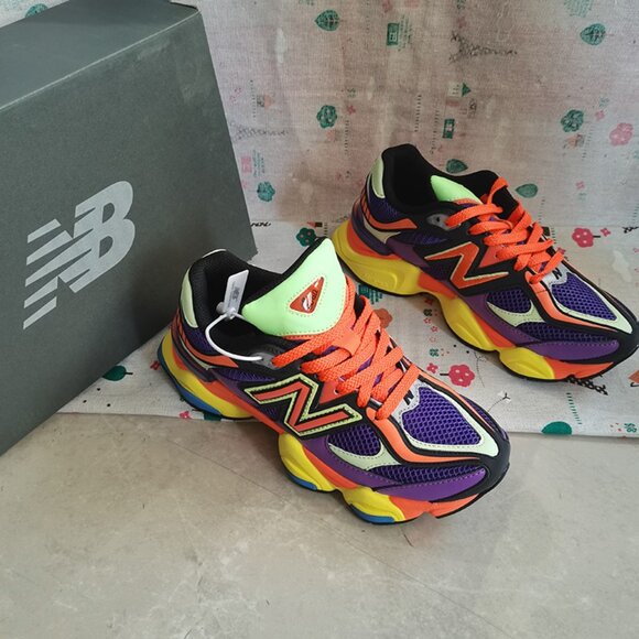 Orange And Purple New Balance NB 9060 Sneakers - Picture 10 of 10